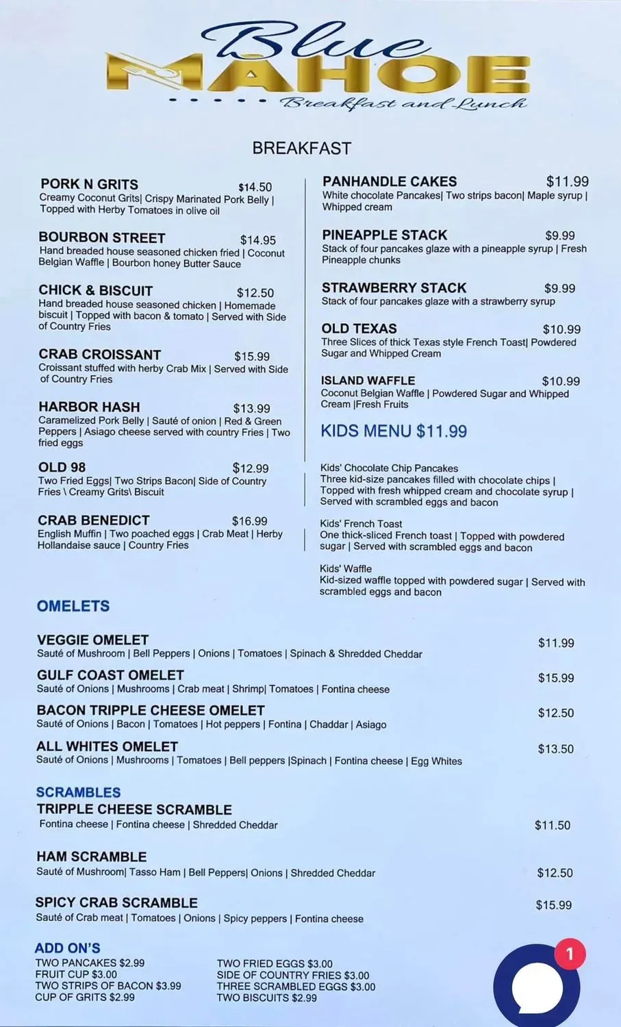 Menu 2