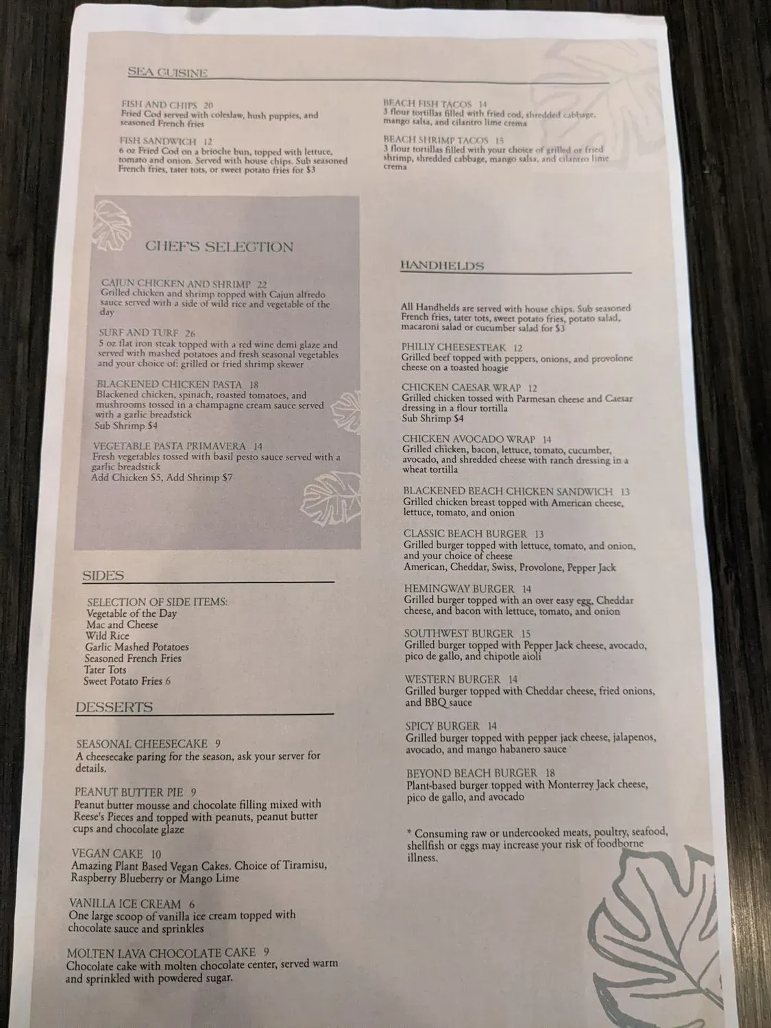 Menu 4