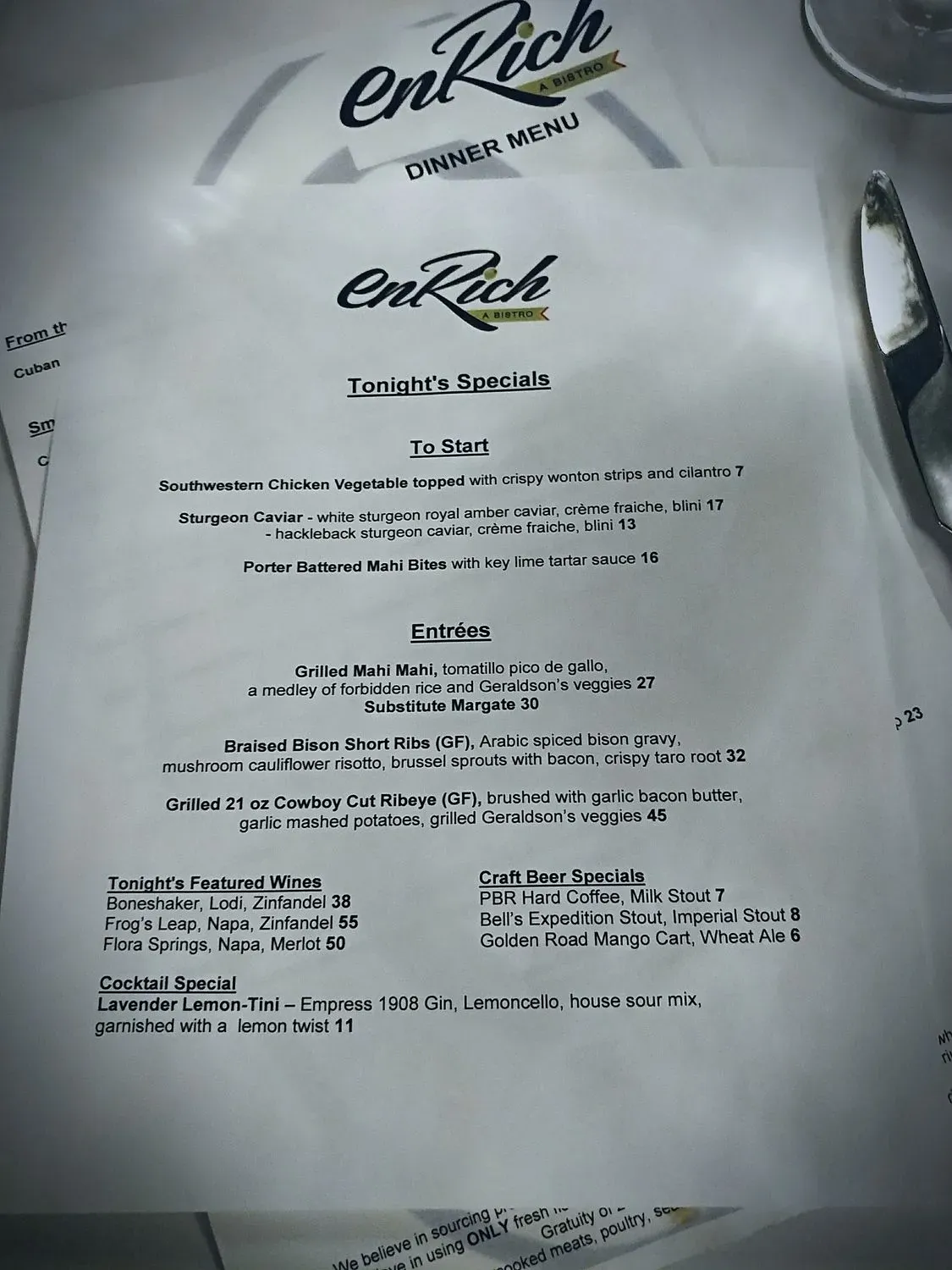 Menu 6