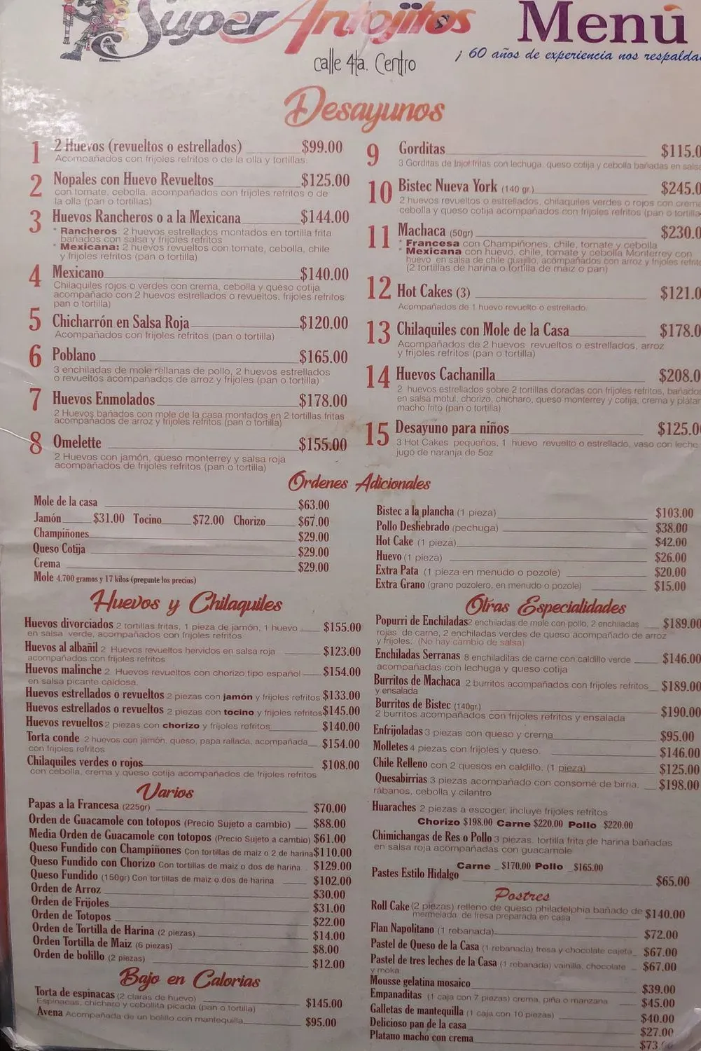 Menu 4