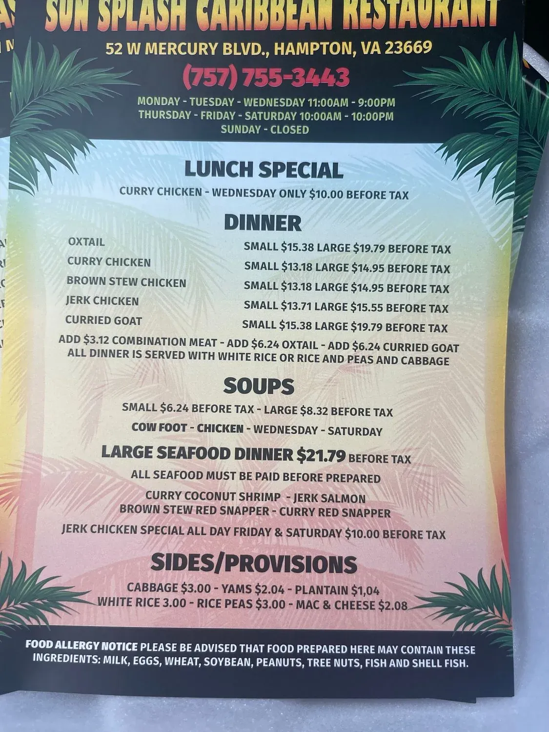 Menu 6