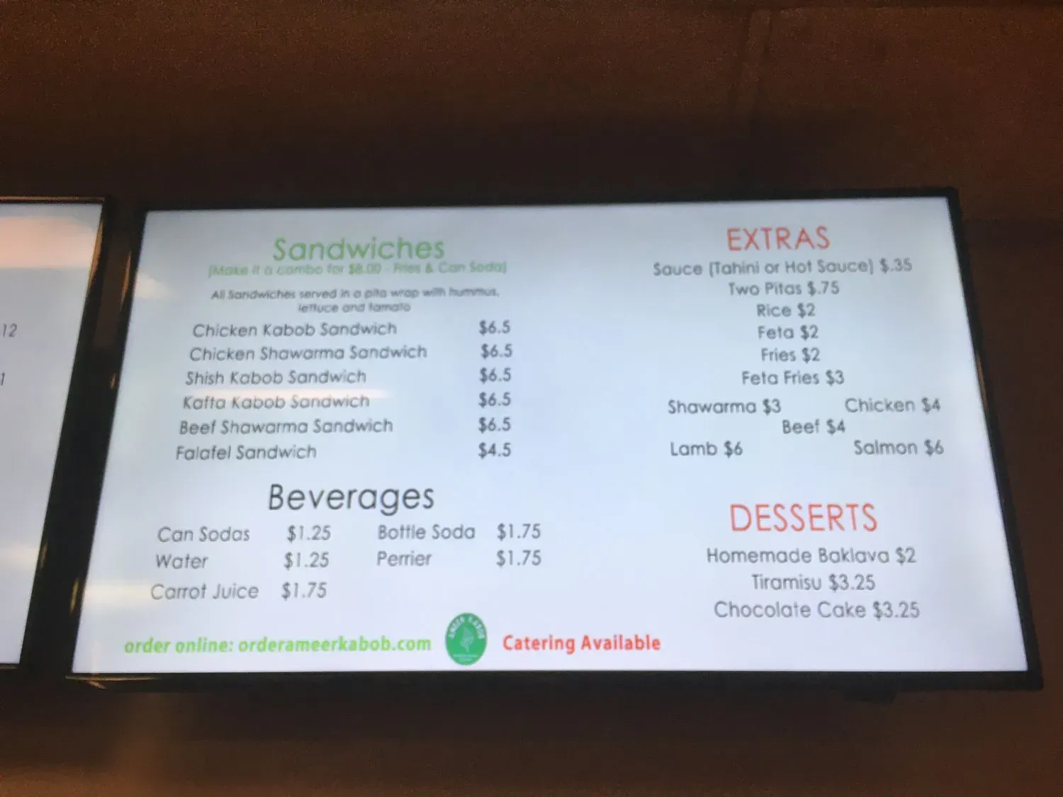 Menu 3