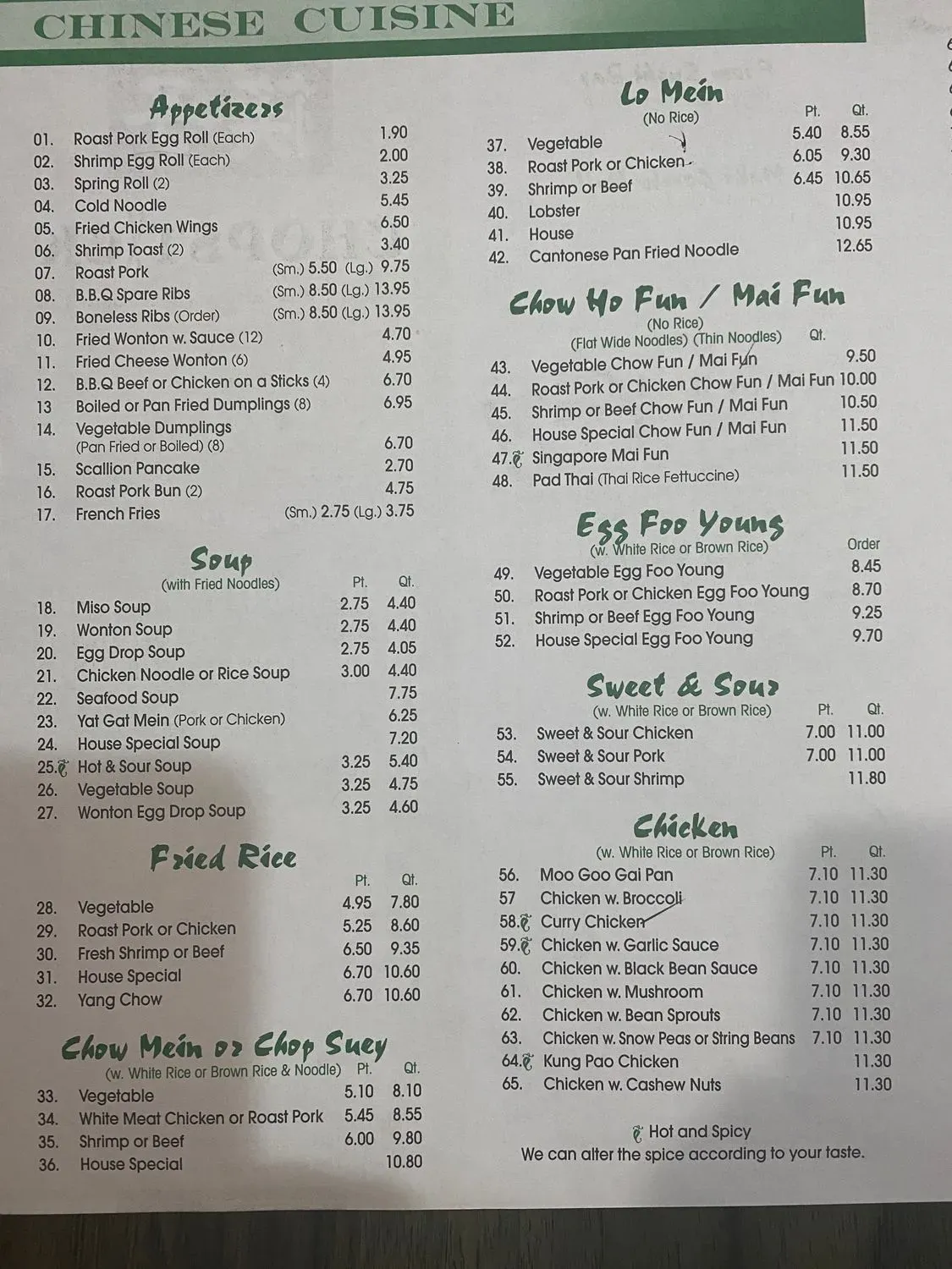 Menu 2