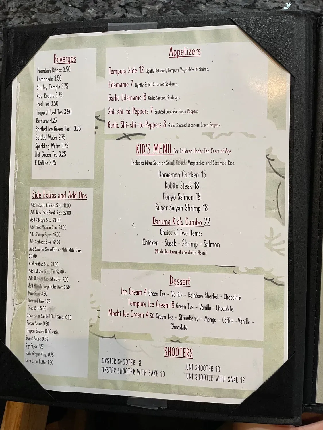 Menu 3