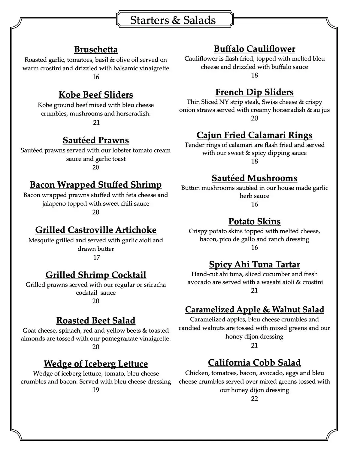 Menu 2