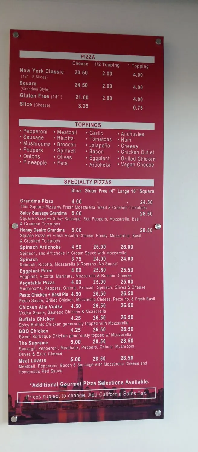 Menu 5