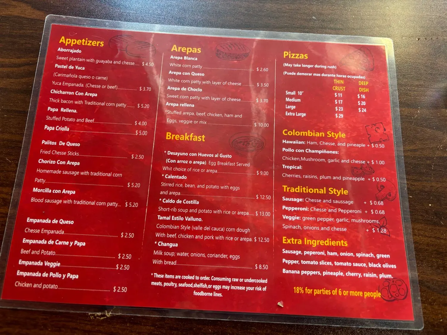 Menu 2