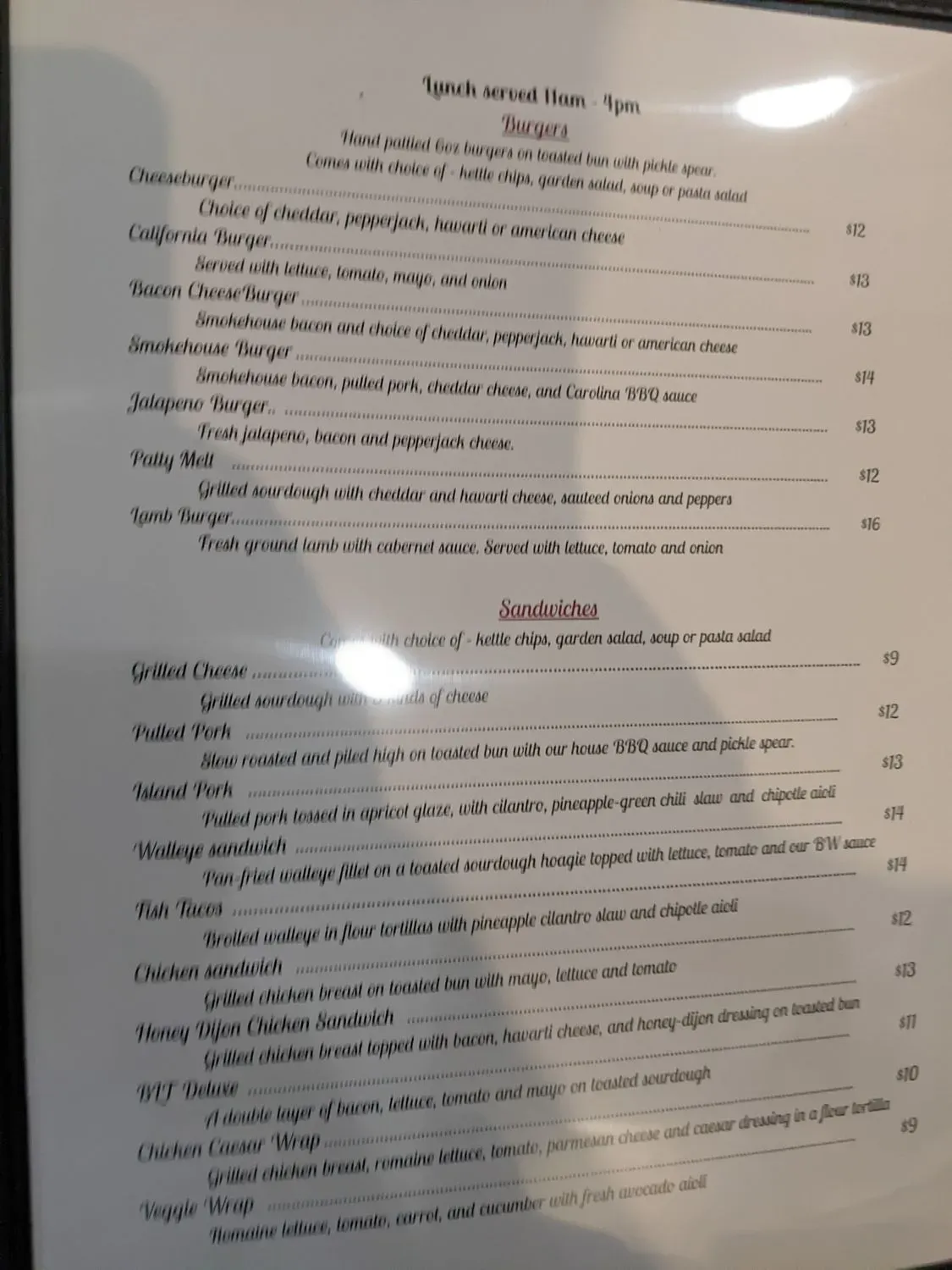 Menu 5