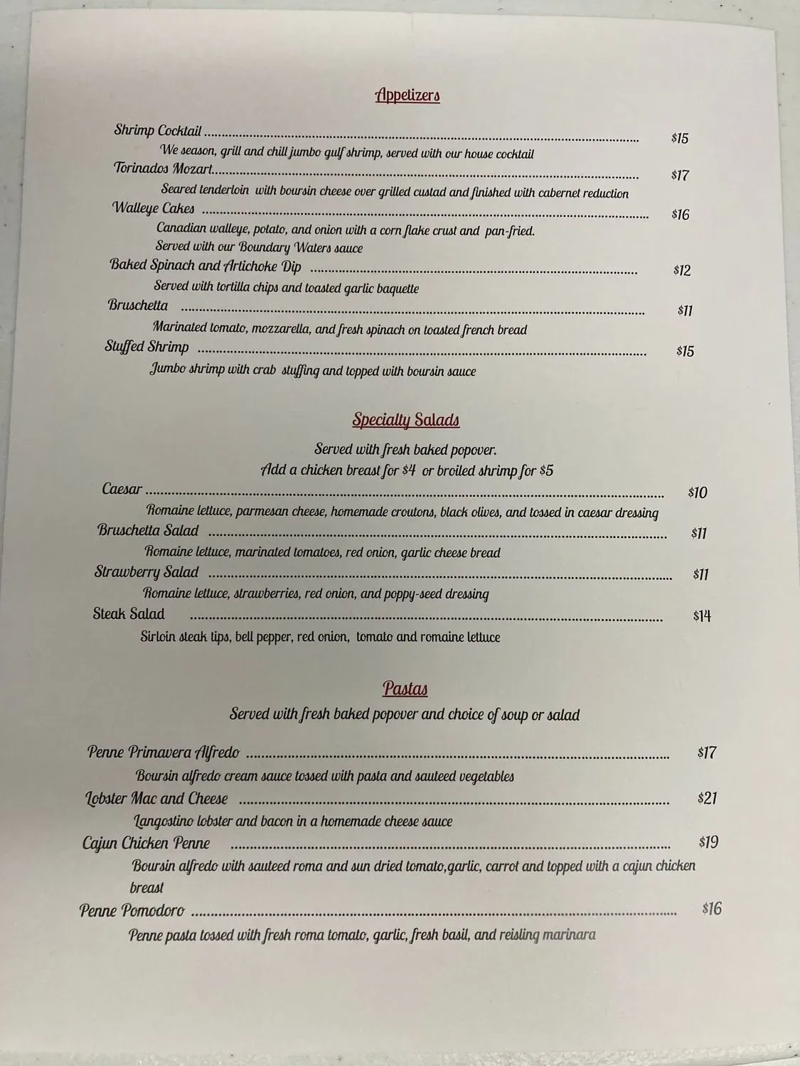 Menu 2