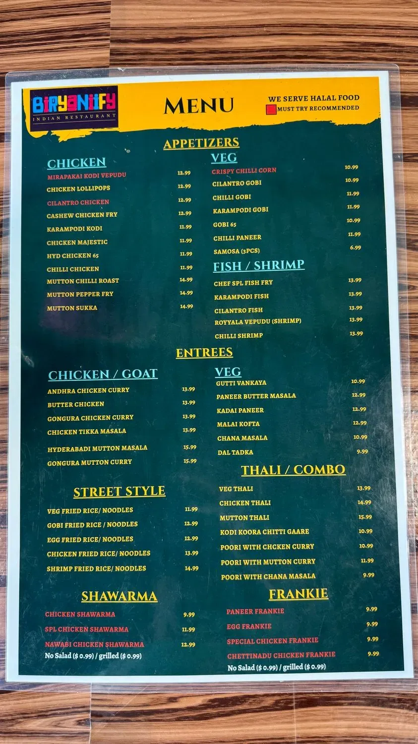 Menu 1