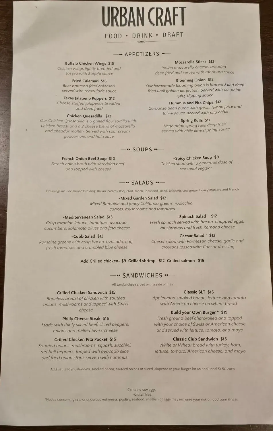 Menu 1