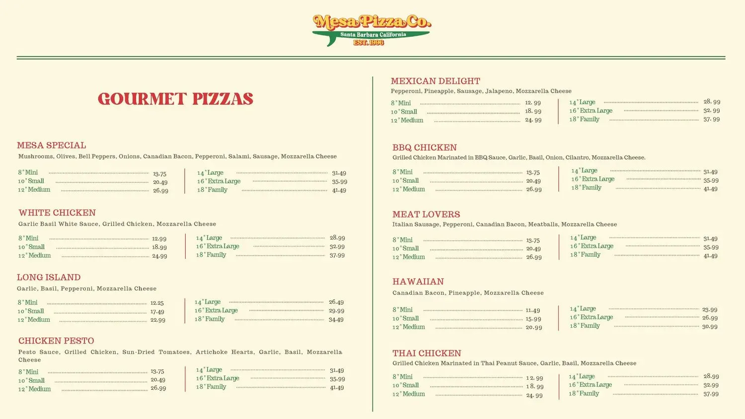 Menu 2