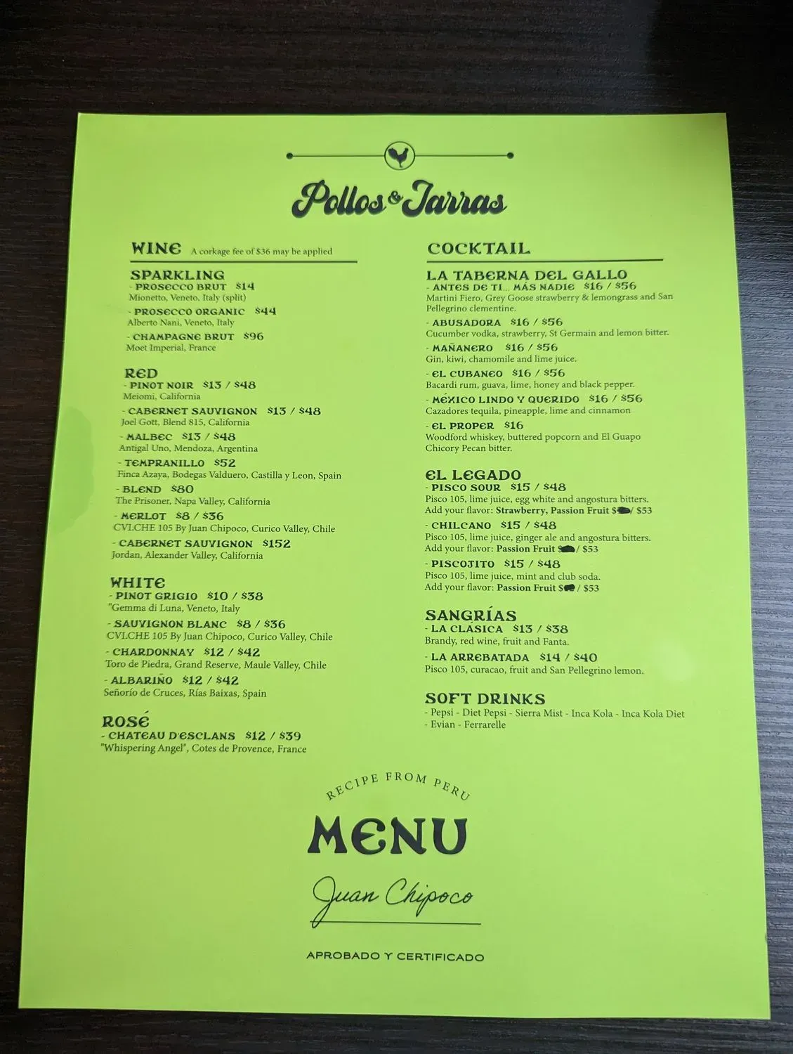 Menu 5