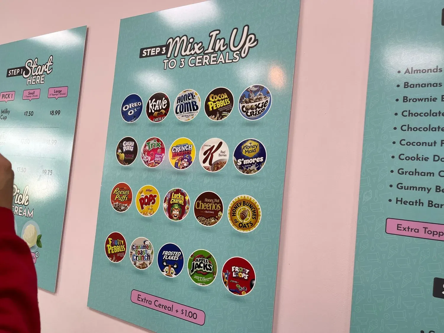 Milky Ways Cereal Bar Menu - Updated November 2025