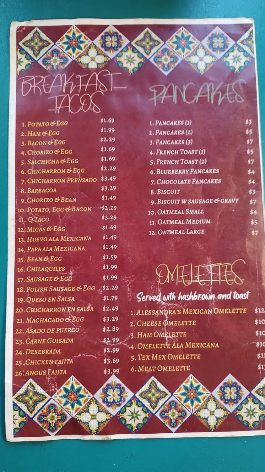 Menu 4