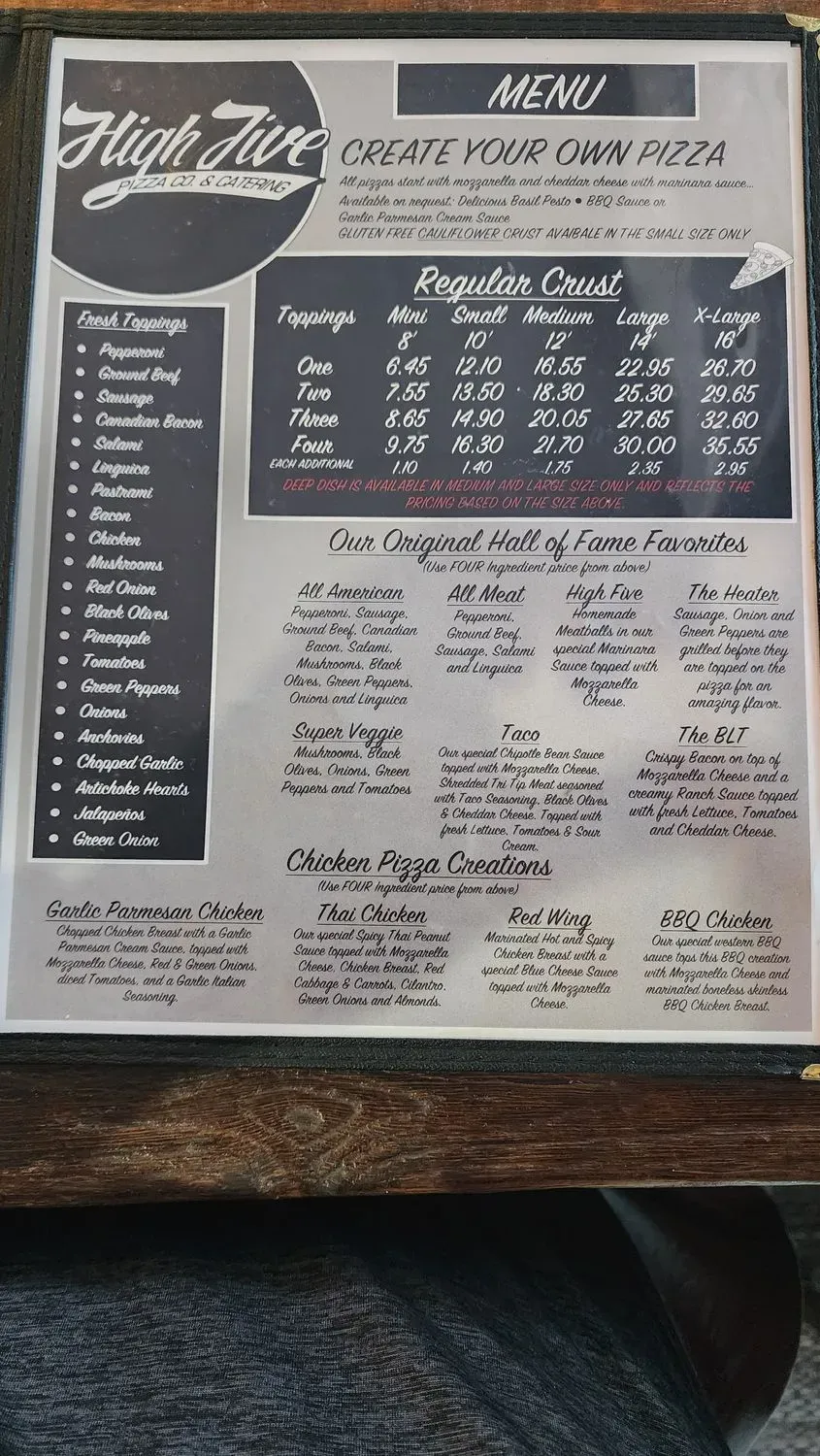 Menu 5