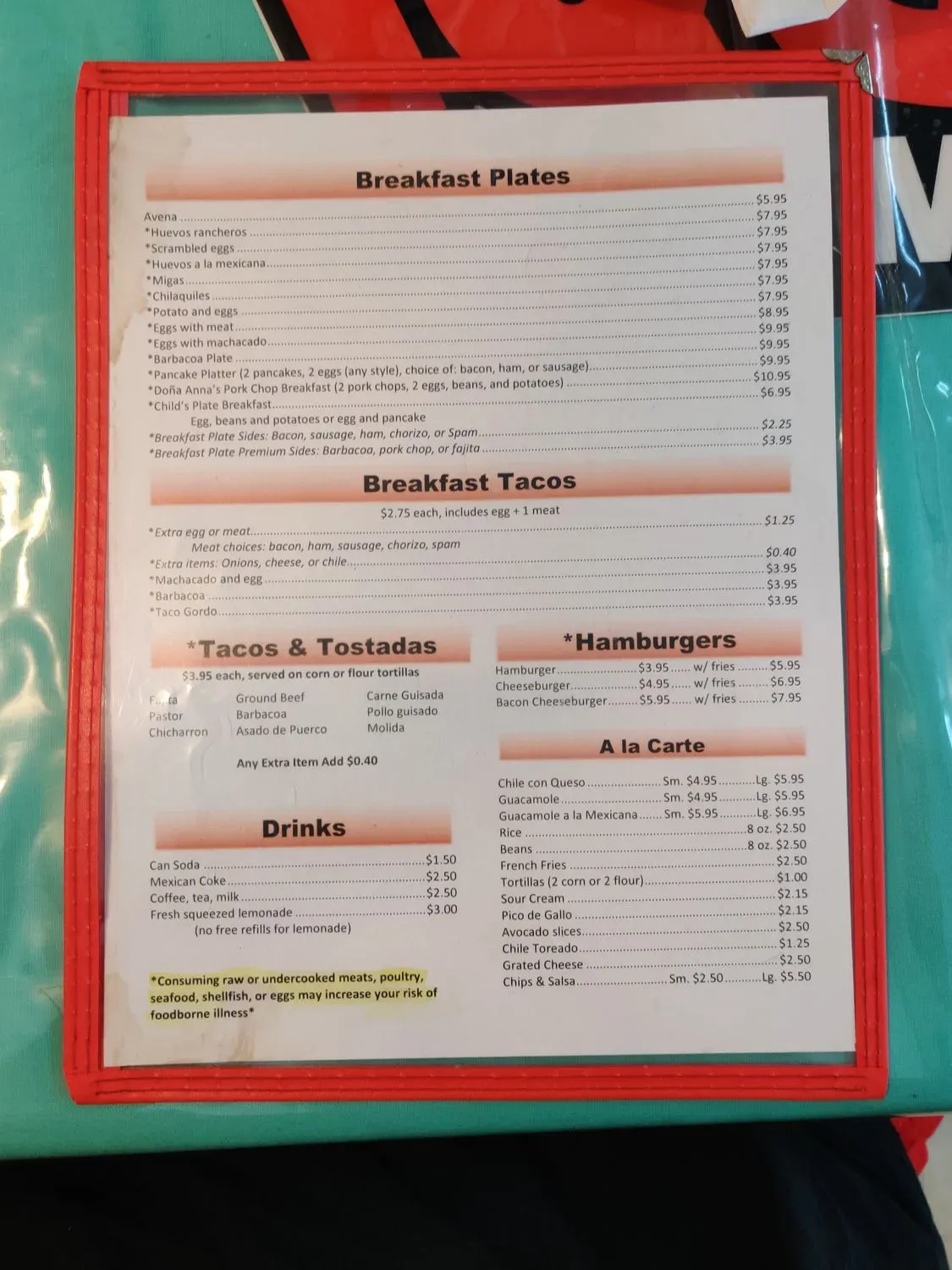 Menu 4