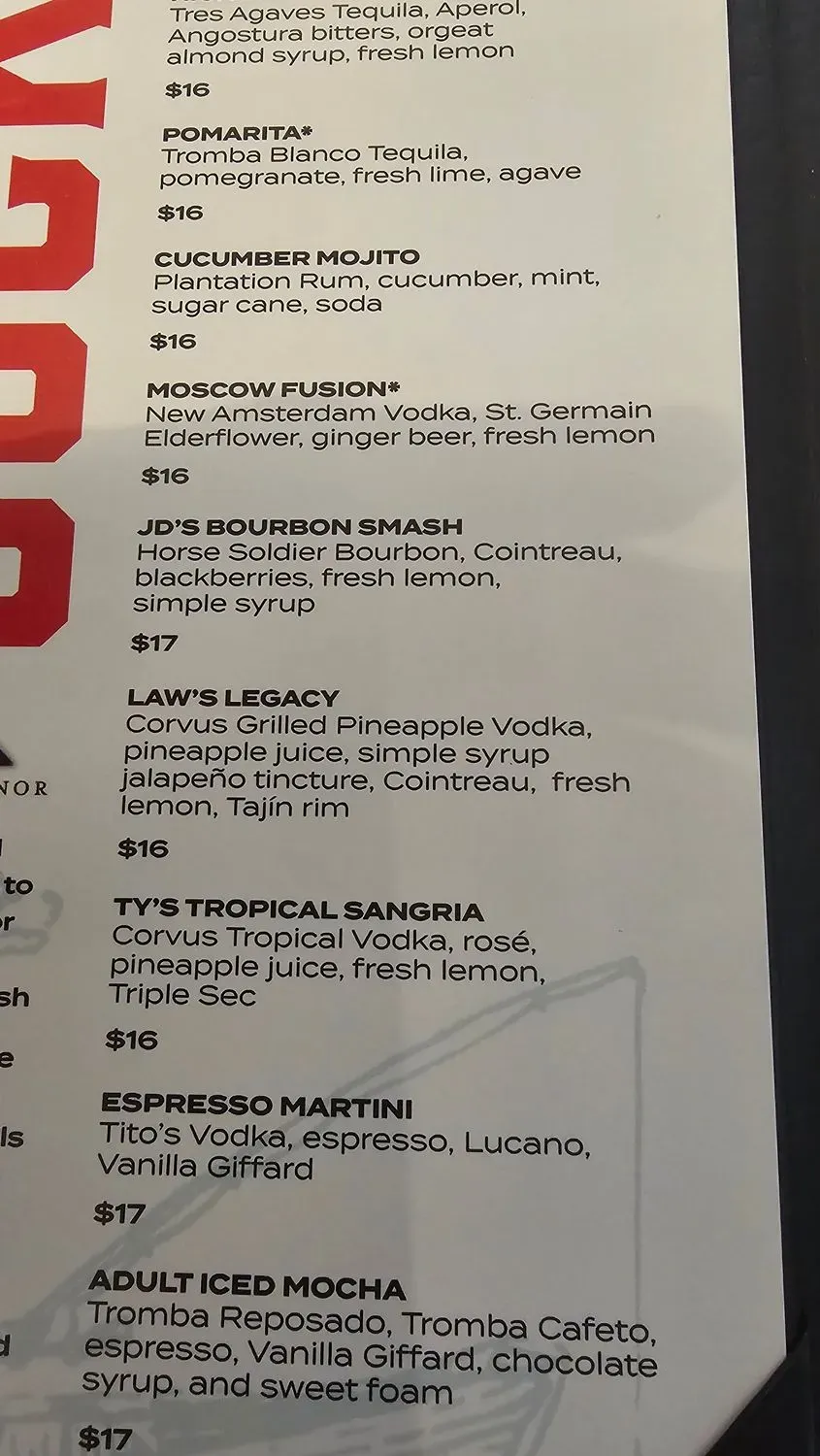 Menu 5