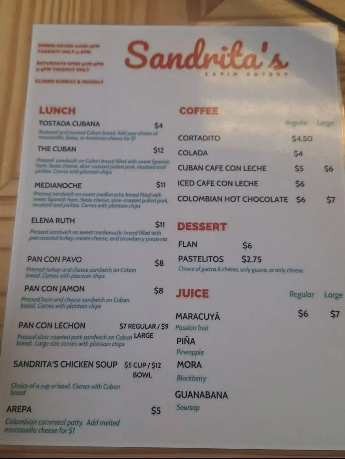 Menu 1