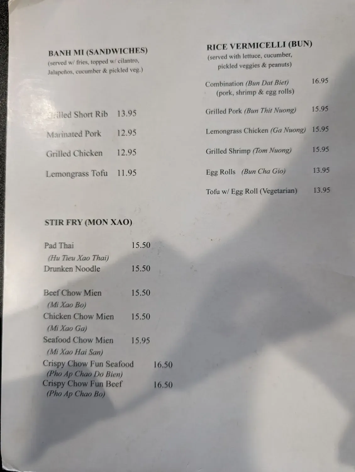 Menu 2