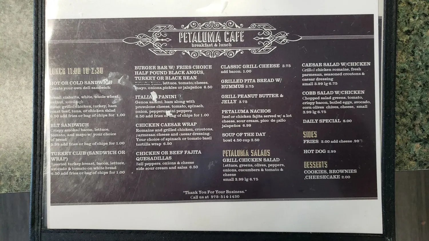 Menu 3