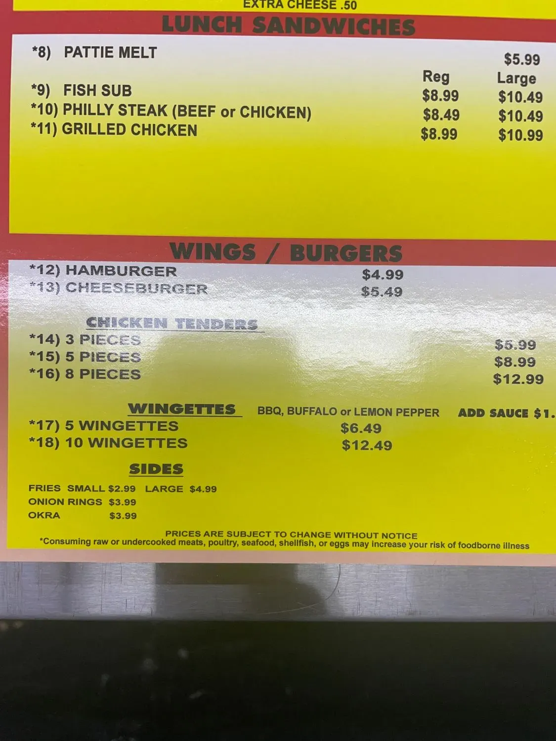 Menu 1