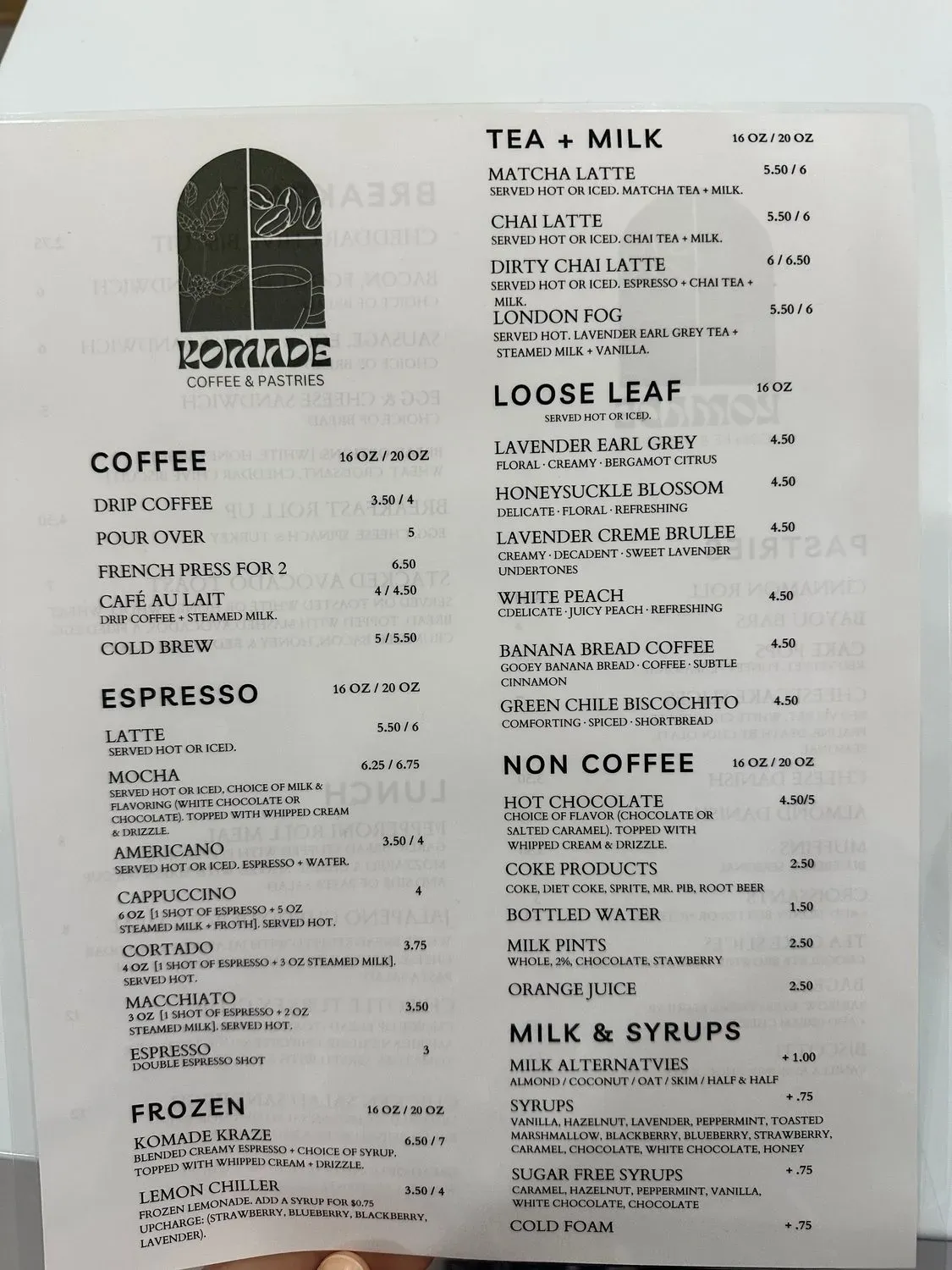 Menu 1