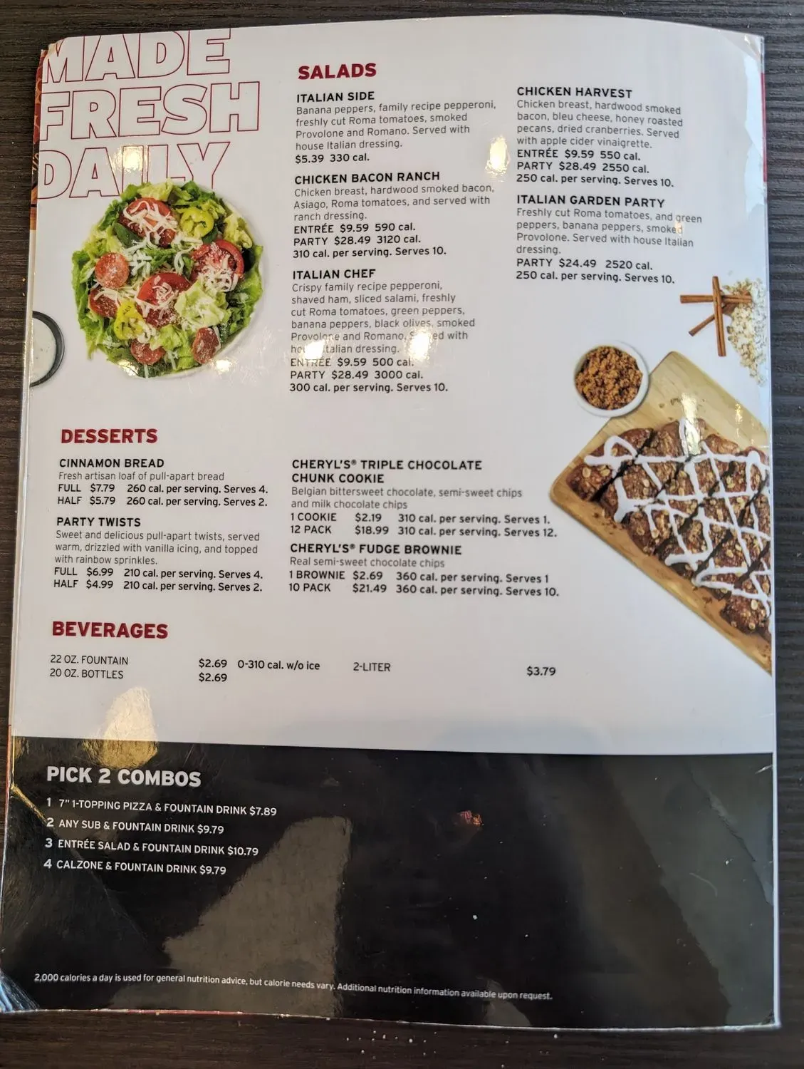 Menu 4