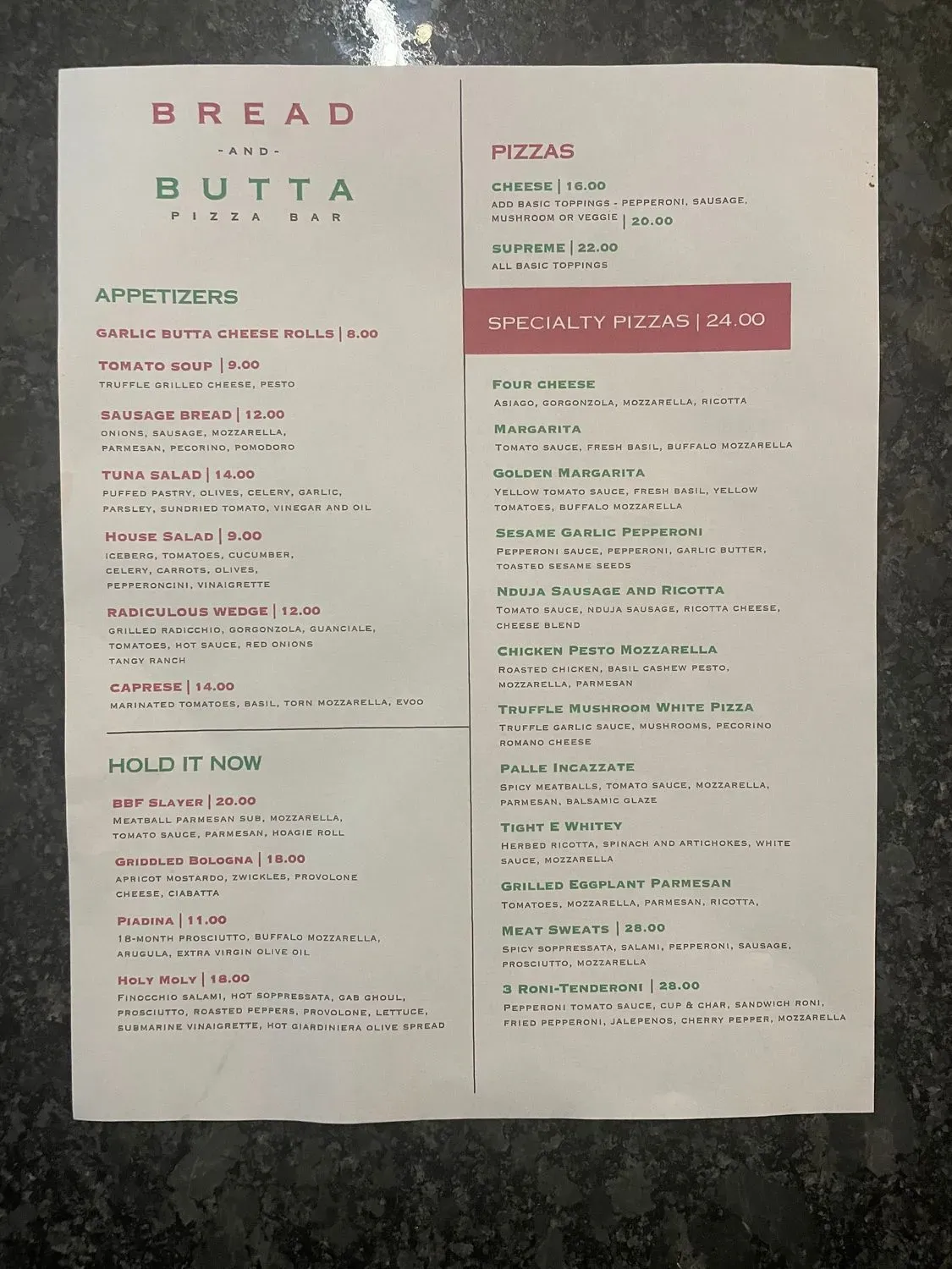 Menu 3