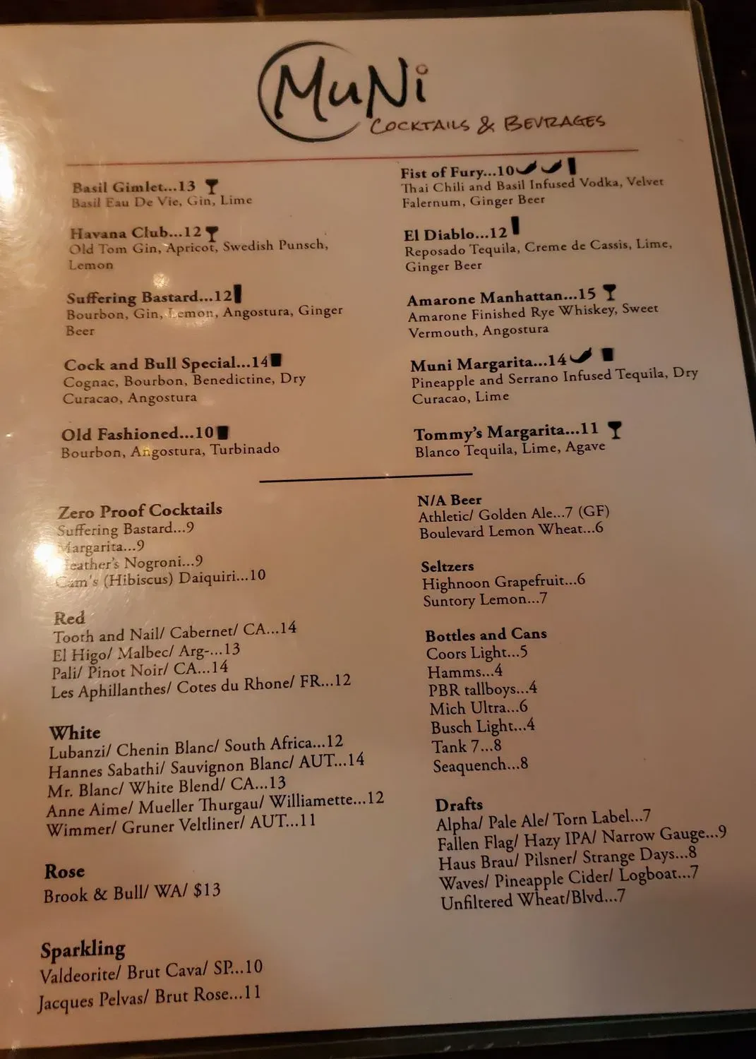 Menu 5