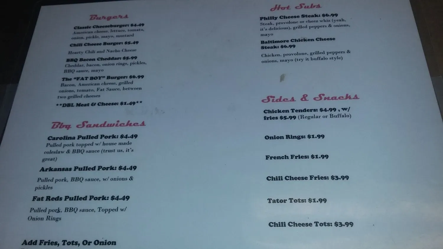 Menu 4