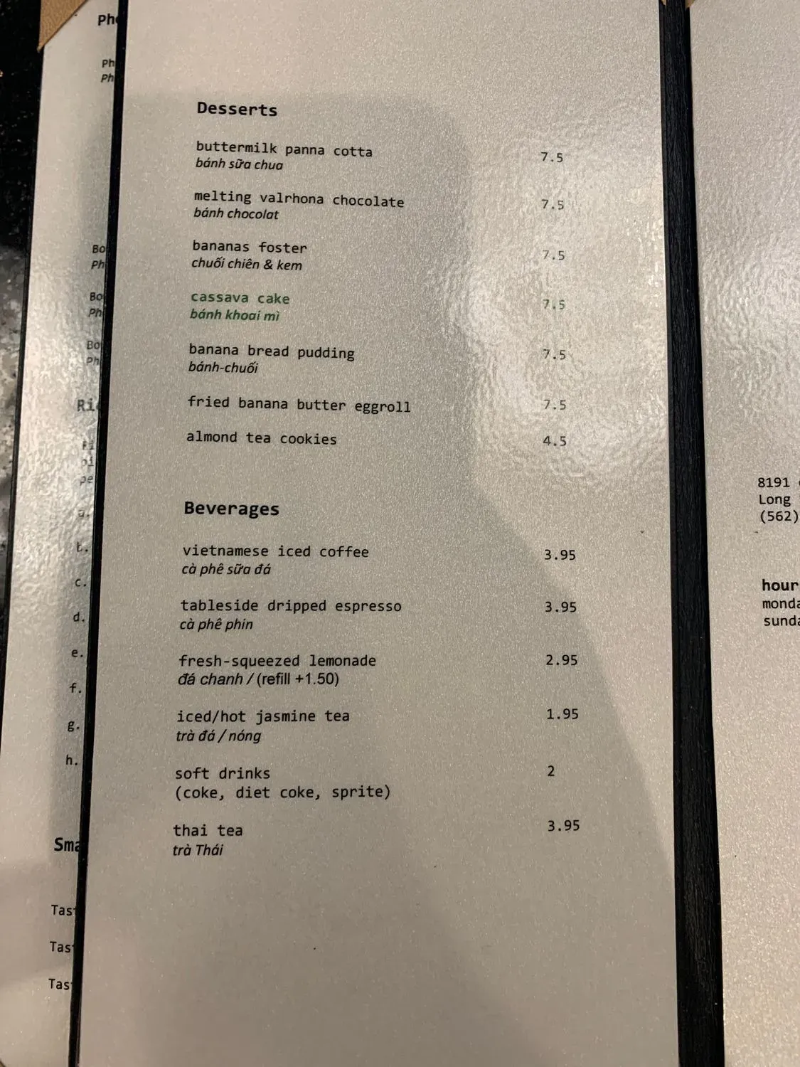 Menu 5