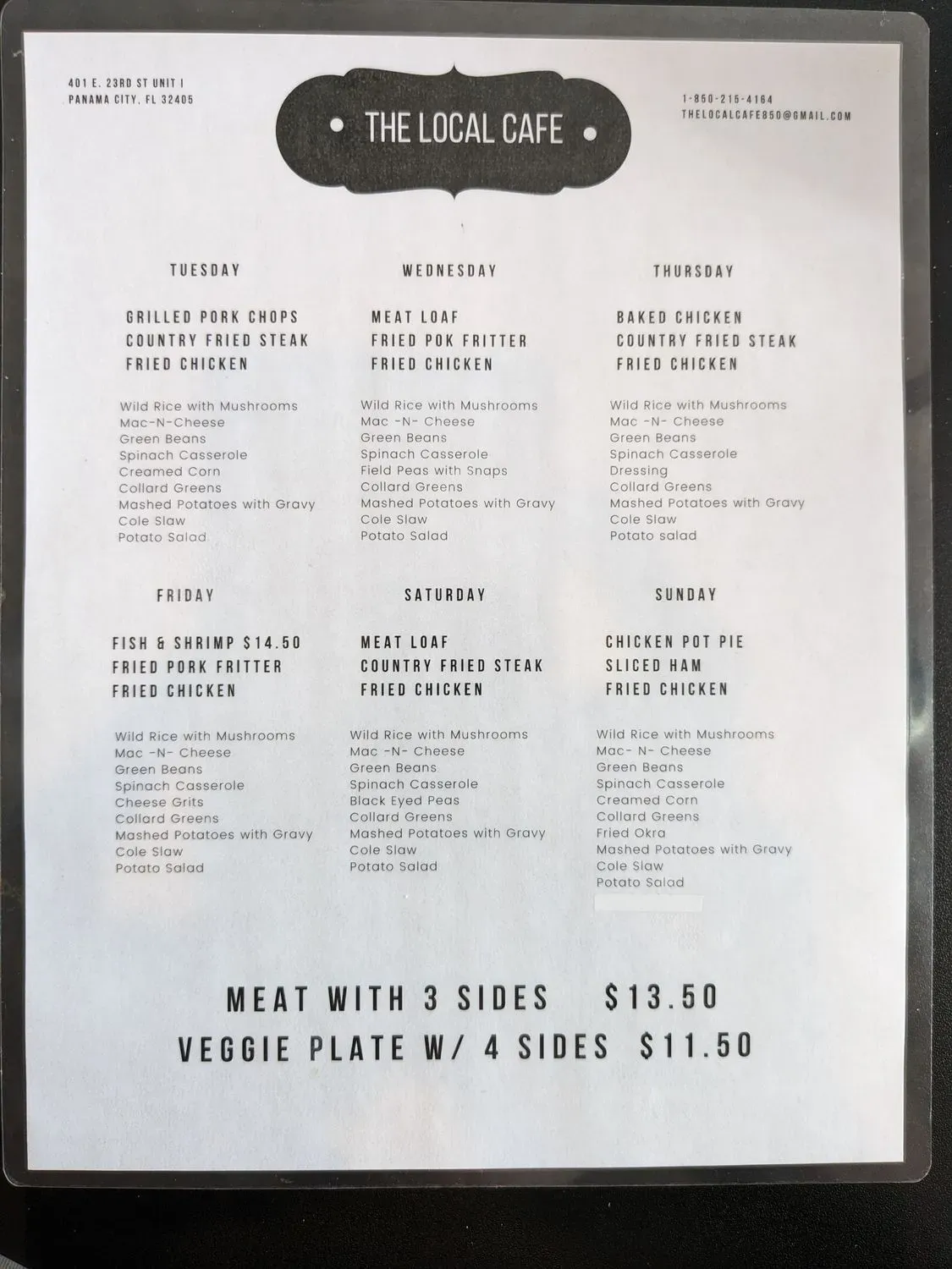 Menu 2