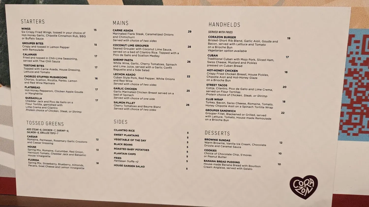 Menu 1