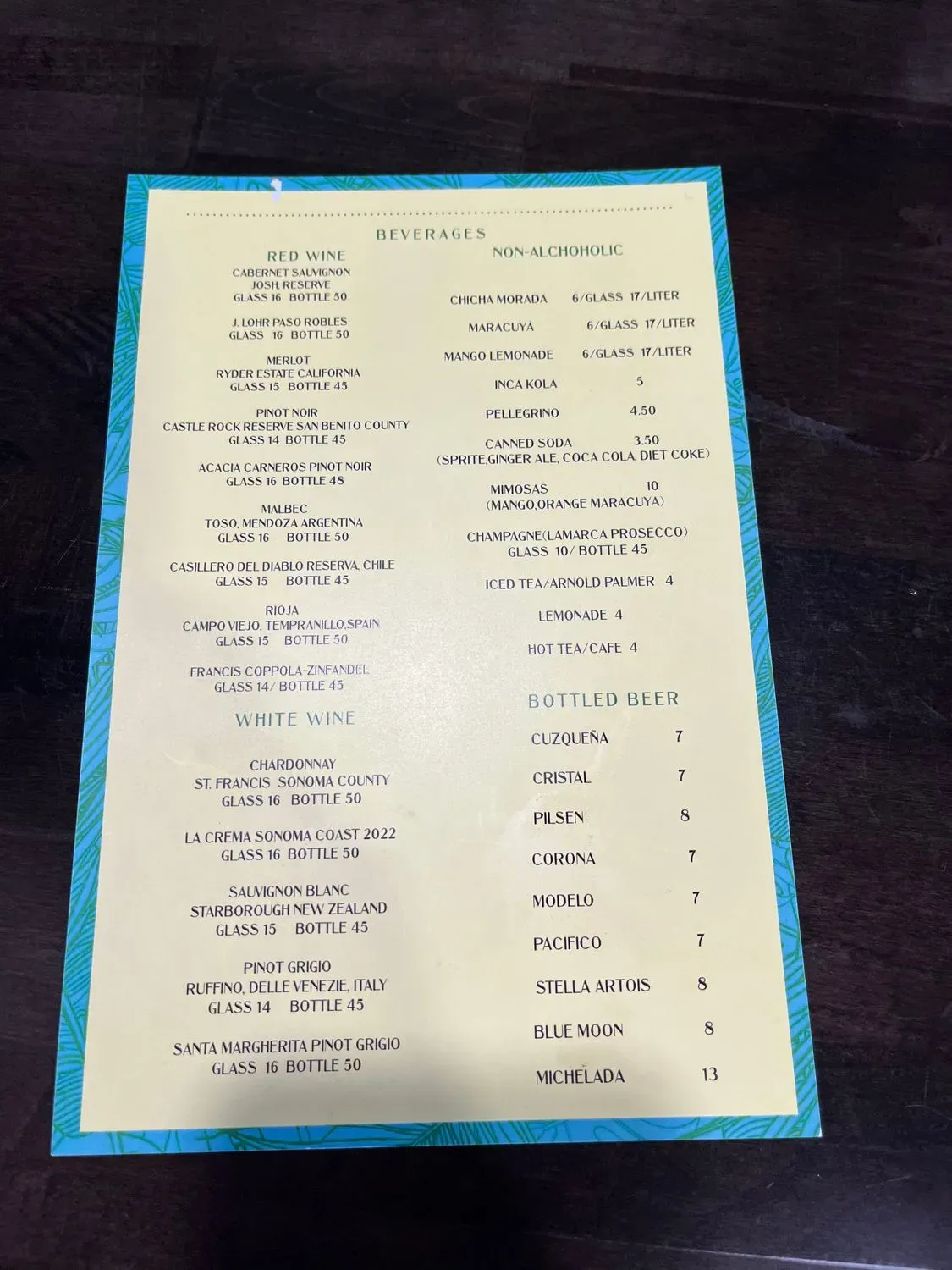 Menu 6