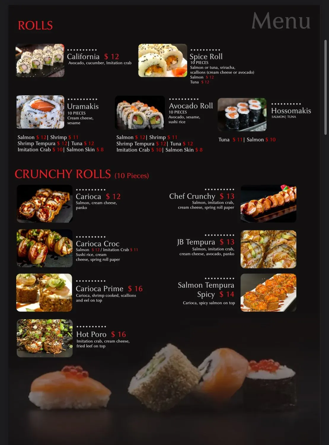 Menu 2