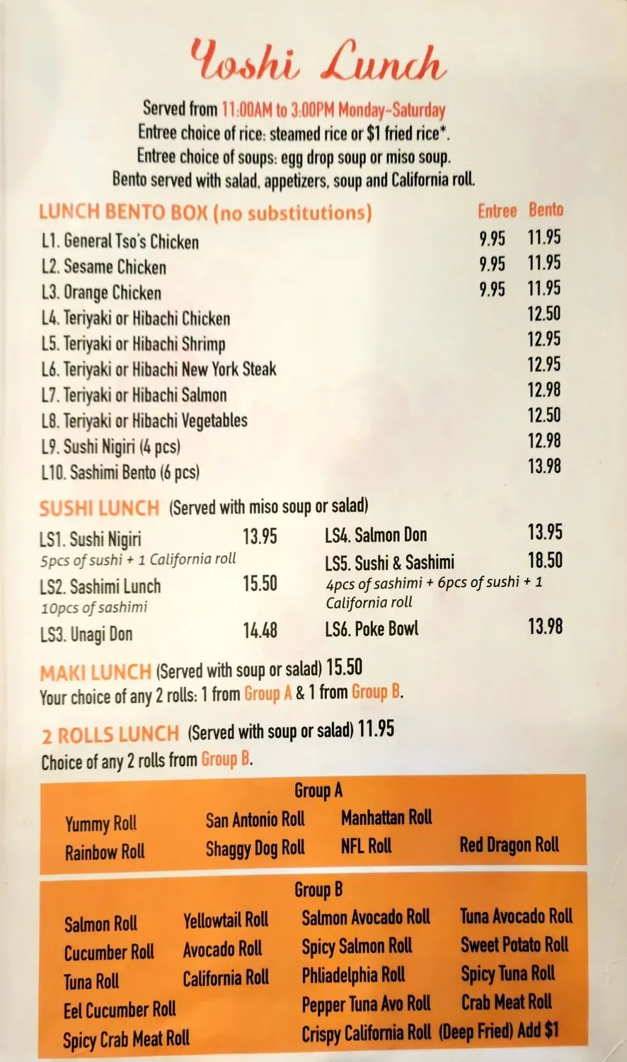 Menu 1