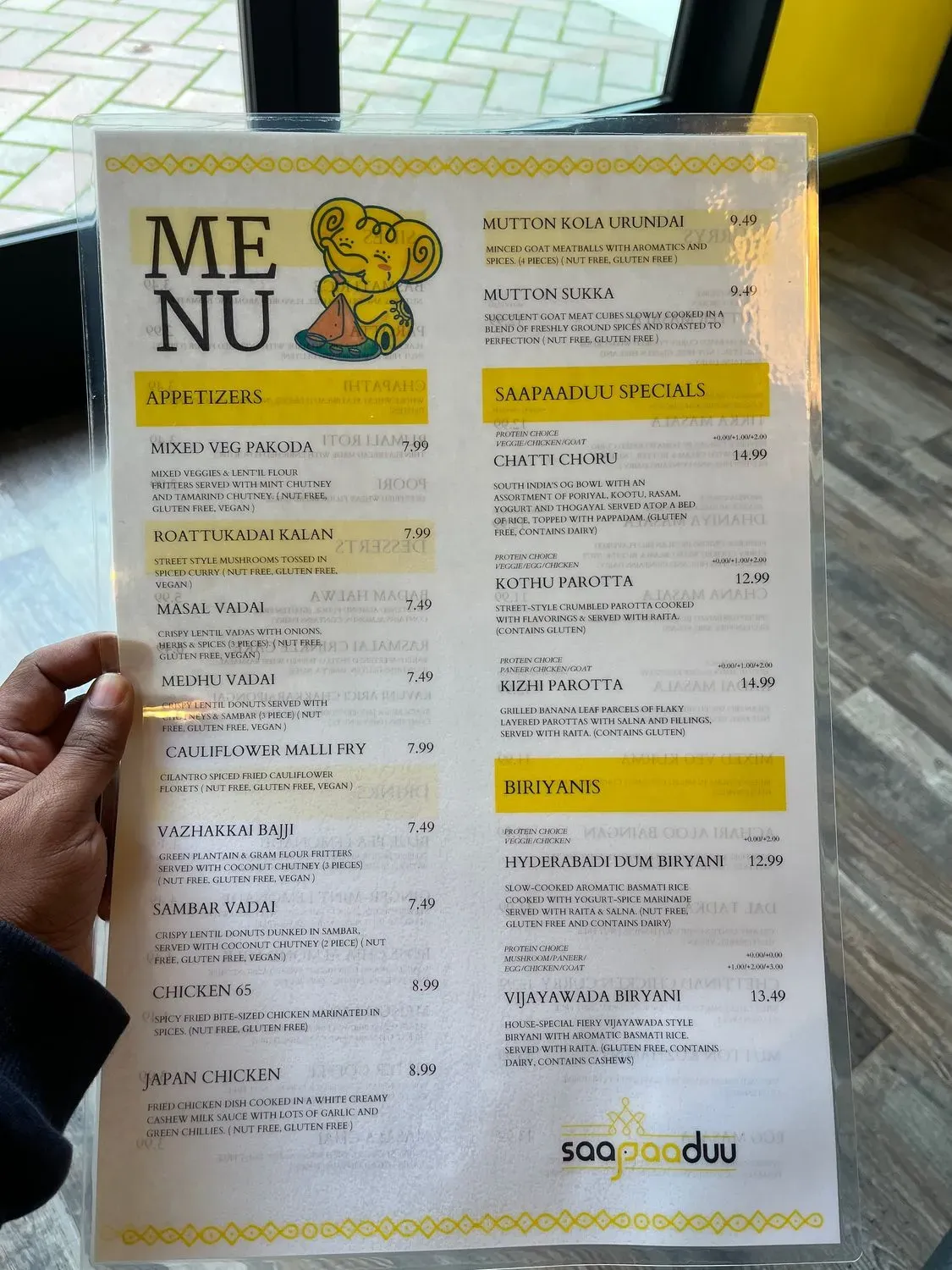 Menu 5