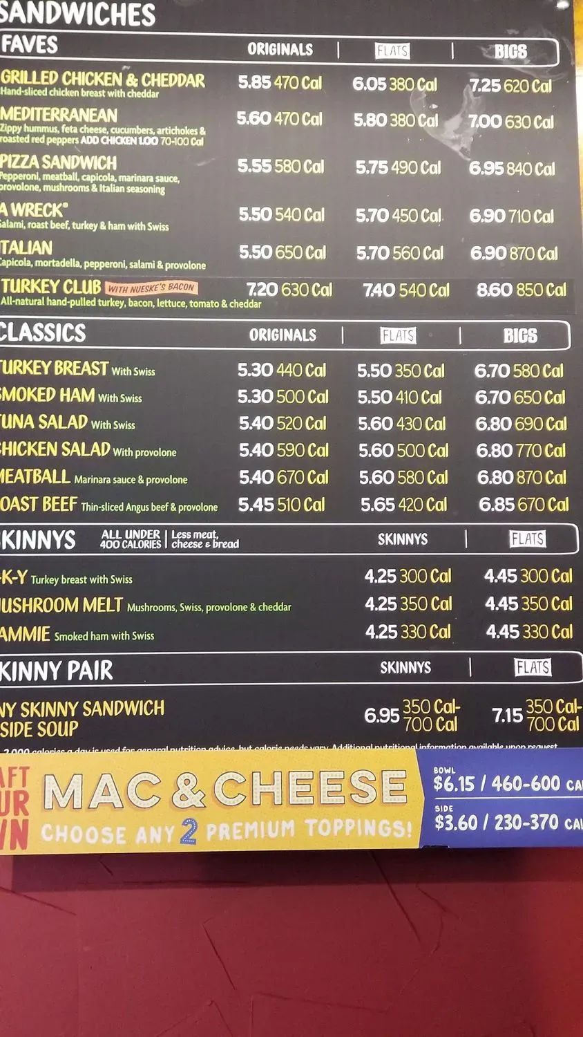 Menu 2