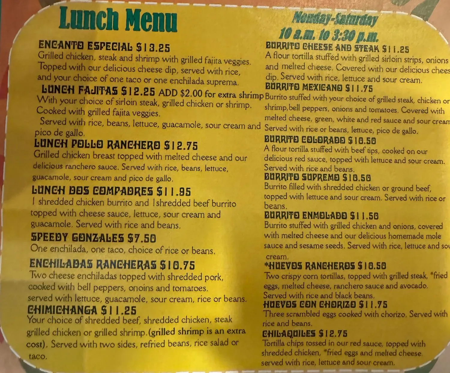 Menu 5