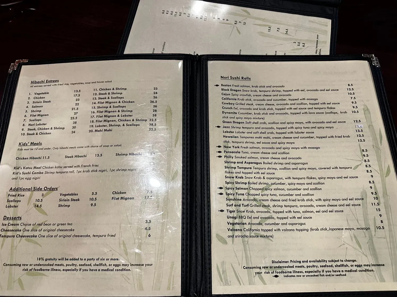 Menu 2