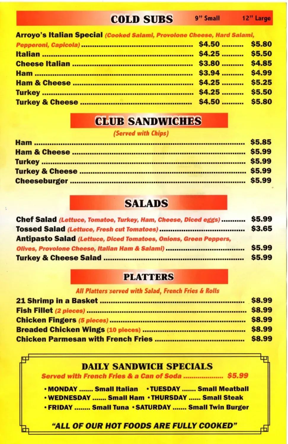 Menu 4