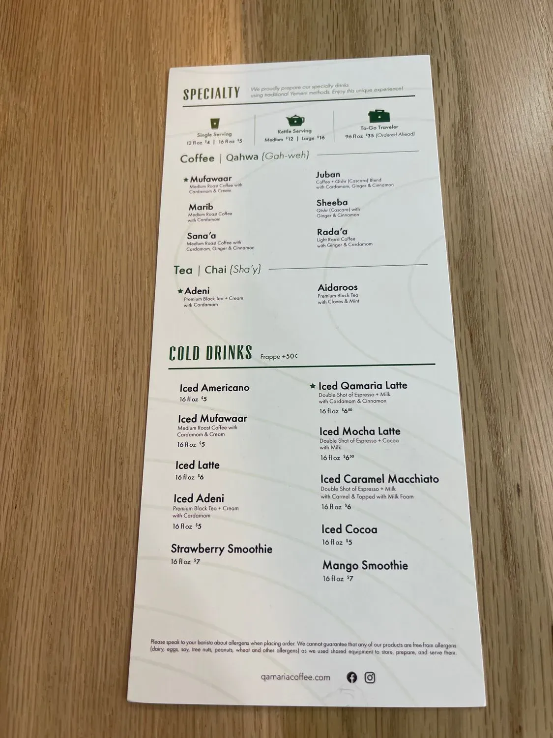 Menu 5