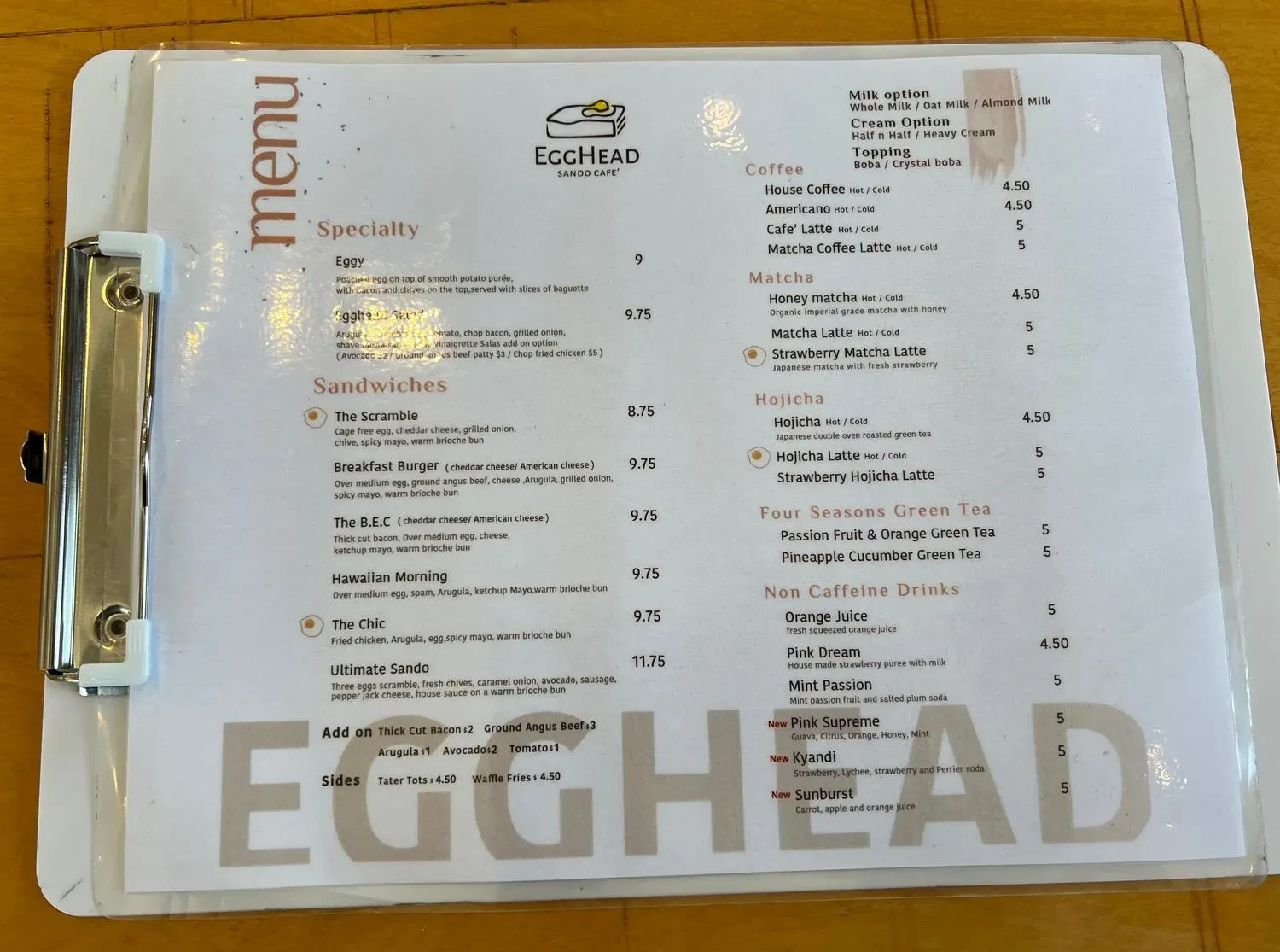 Menu 2