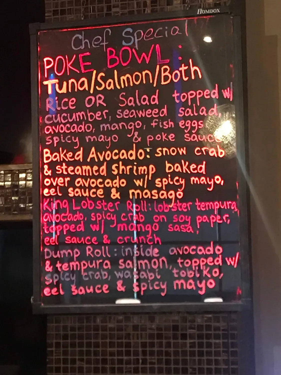 Menu 5