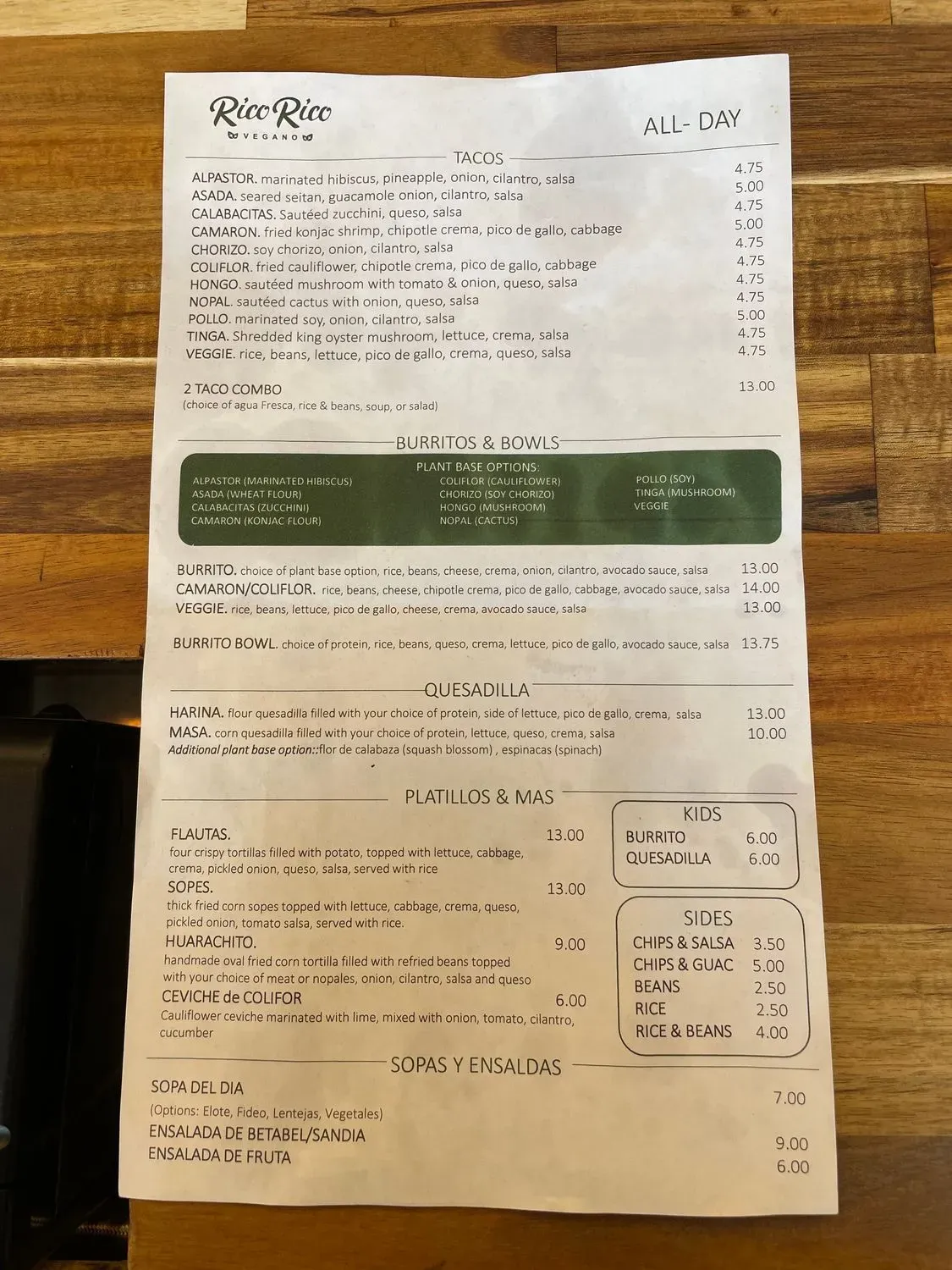 Menu 2