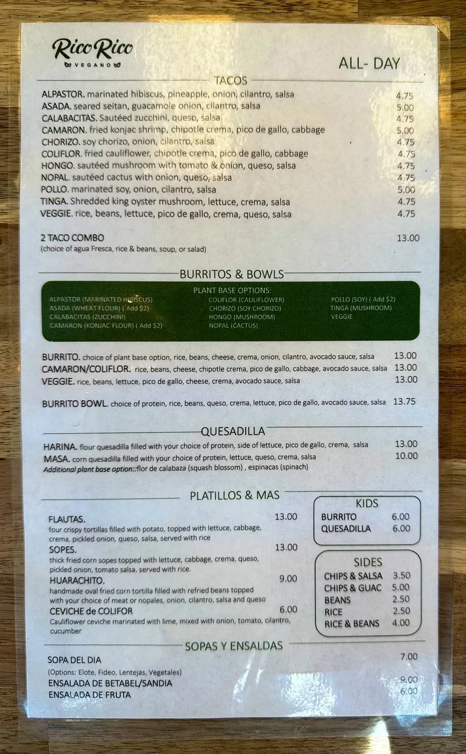 Menu 1