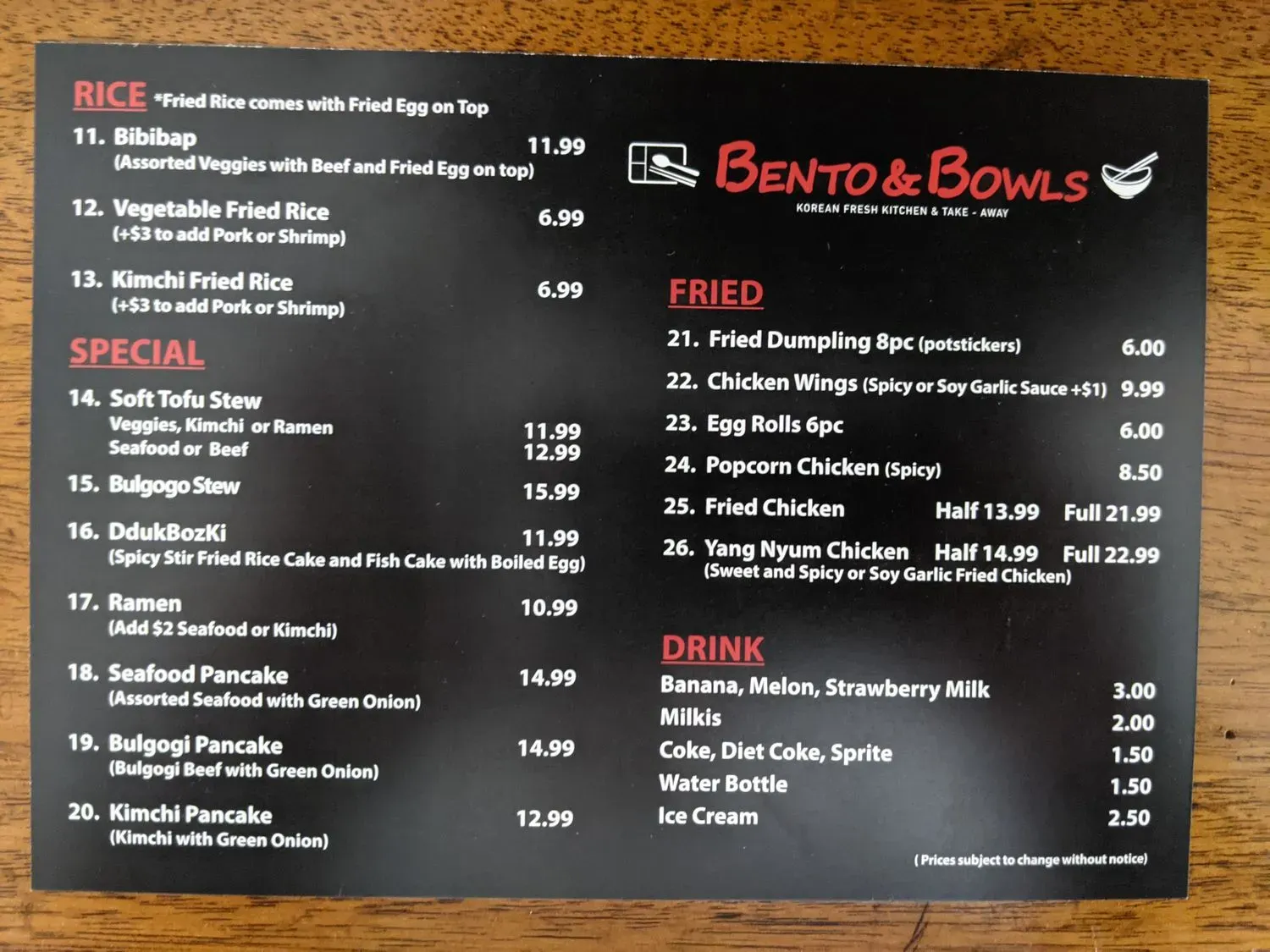 Menu 3