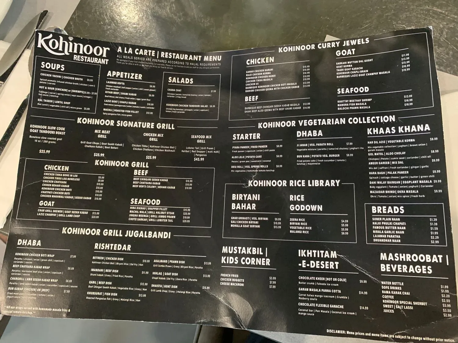 Menu 6