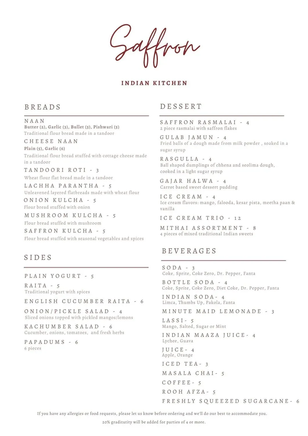 Menu 2